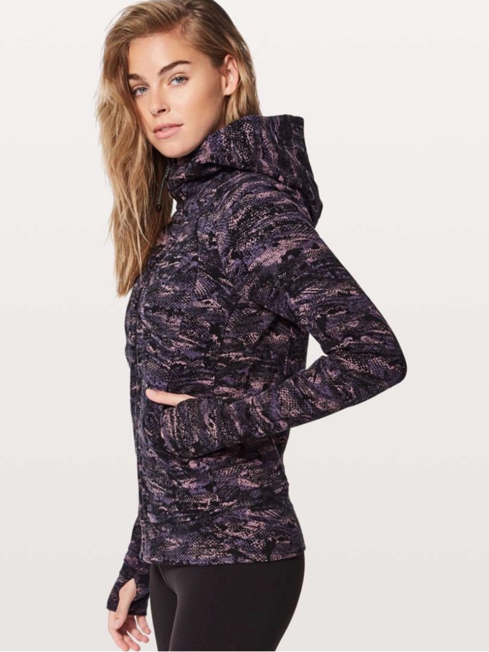 Lululemon Scuba Hoodie IV Rip Wave Purple Thunder Black 6